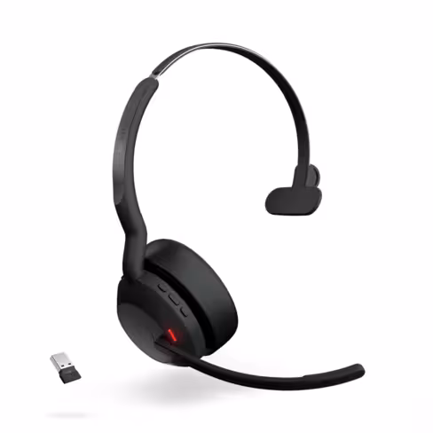 Casque sans fil pour softphonie Jabra Evolve2 55 USB-A UC Mono sans base de charge