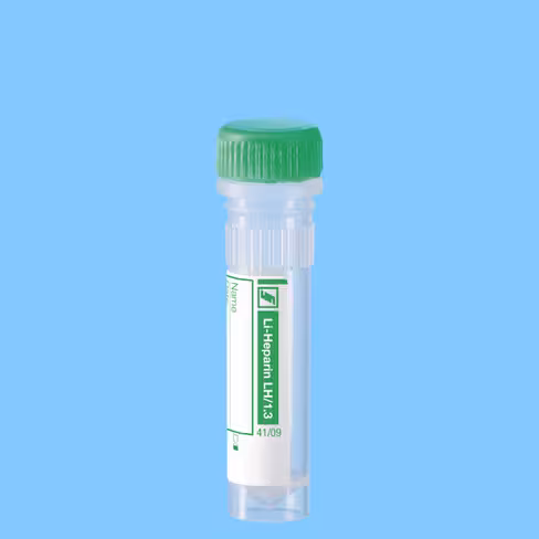Microtube 1,3 ml héparine lithium bouchon vert à visser x 1000
