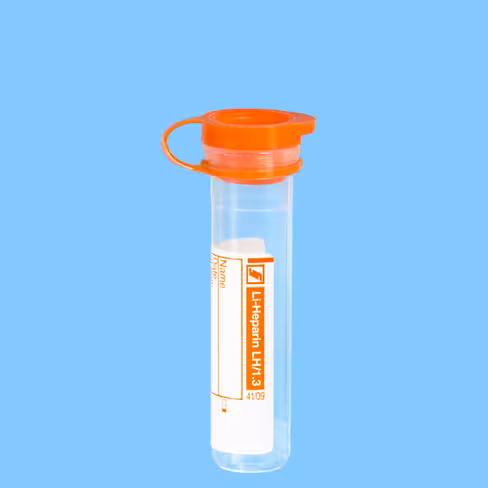 Microtube 1,3ml Hép-lithium bouchon pression attaché orange étiquette papier x 1000
