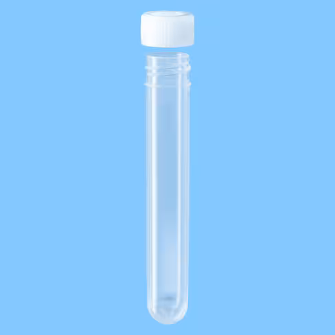 Tube 7 ml 82/13 PP fond rond bouchon à visser x 1000