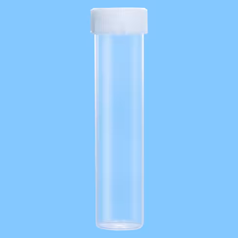 Tube 60 ml 126/28 PP fond plat bouchon vissé stérile x 250