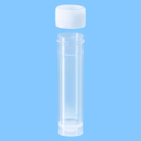 Tube 15 ml 76/20 PP à jupe fond conique bouchon à visser x 500