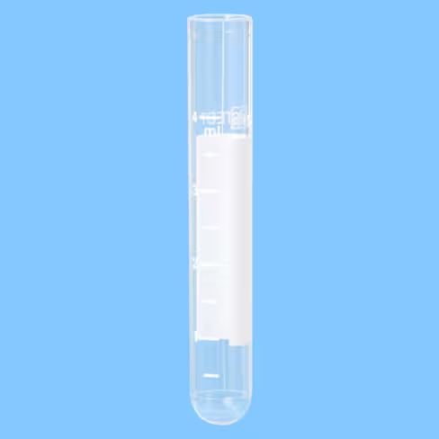 Tube 5 ml 75/12 PS aplat gradué fond rond x 2000