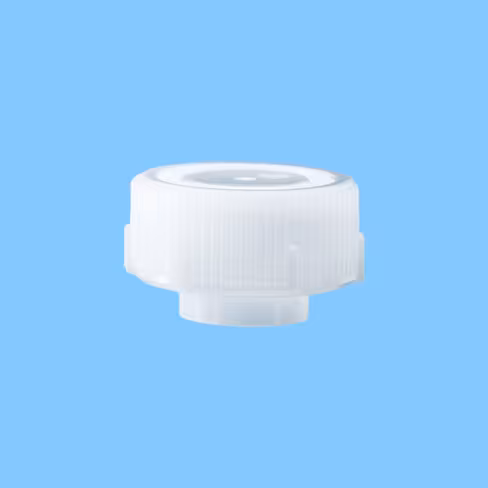 Bouchon à visser avec socle incolore pour récipient d expédition Ø 30 mm x 250