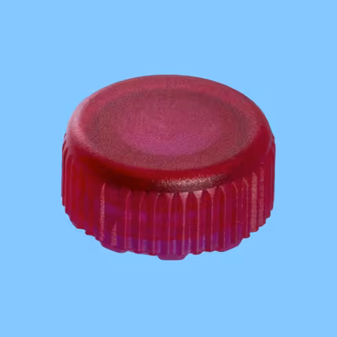 Bouchon à visser rouge avec joint torique pour microtube x 500
