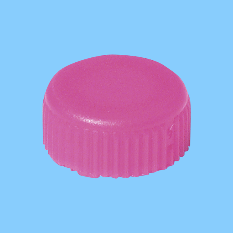 Bouchon à visser rose avec joint torique pour microtube x 10000