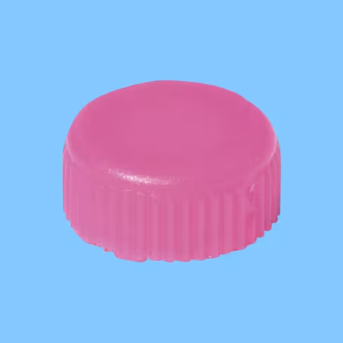 Bouchon à visser rose avec joint torique pour microtube x 10000