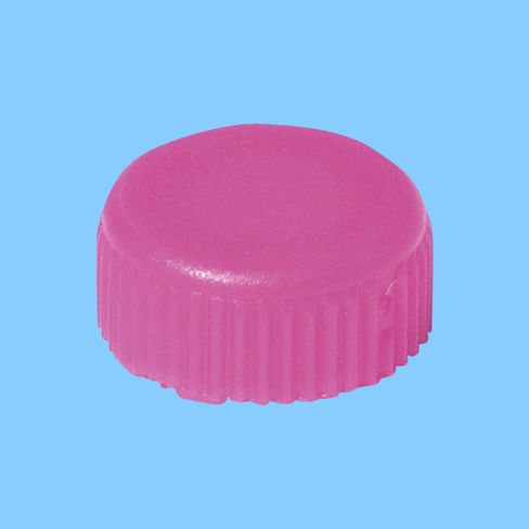 Bouchon à visser rose avec joint torique pour microtube x 10000