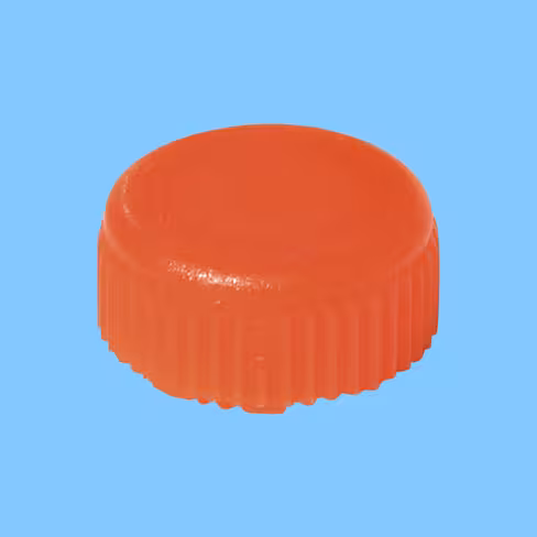 Bouchon à visser orange avec joint torique pour microtube x 10000