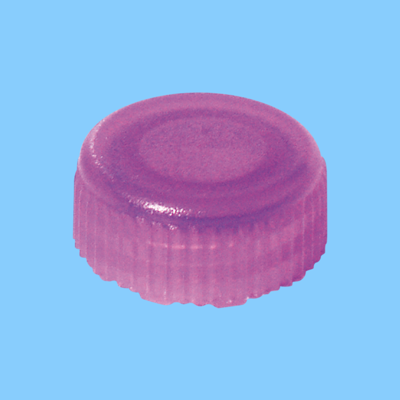 Bouchon à visser mauve avec joint torique pour microtube x 500