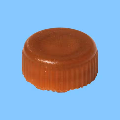 Bouchon à visser brun avec joint torique pour microtube x 10000