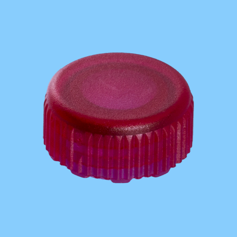 Bouchon à visser rouge avec joint torique pour microtube stérile double emballage x 5000