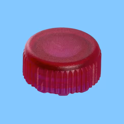 Bouchon à visser rouge avec joint torique pour microtube stérile double emballage x 5000