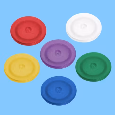 Pastille d'identification pour tube à visser d. 16 mm, 6 couleurs panachées x 3000