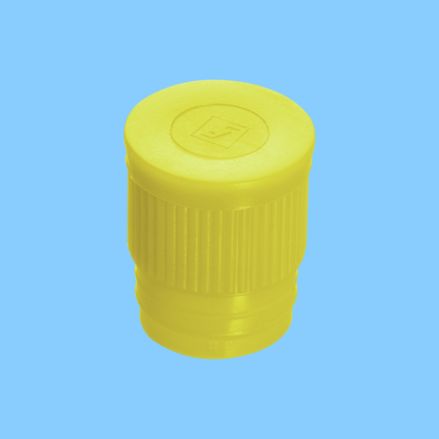 Bouchon pression jaune pour tubes Ø 16/17 mm x 5000