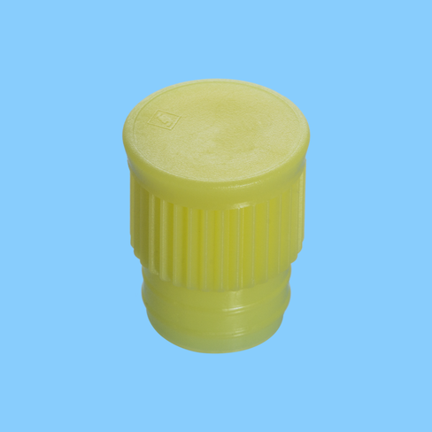 Bouchon pression jaune pour tubes Ø 15 mm x 5000