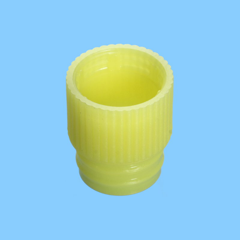 Bouchon pression jaune pour tubes Ø 13 mm x 10000