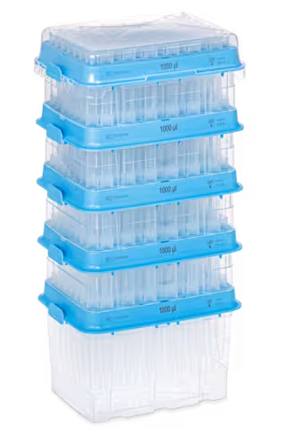 Pointe 1000 µl graduée rack StackPack 5 x 96 PCRPT x 1920