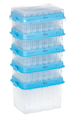 Pointe 1000 µl graduée rack StackPack 5 x 96 PCRPT Low Retention x1920