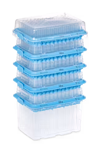 Pointe 1250 µl graduée rack StackPack 5 x 96 PCRPT x 1920