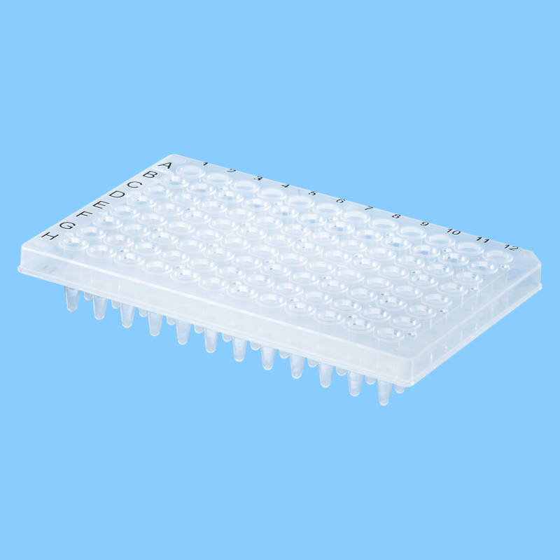 Plaque PCR 96 puits 0,3 ml demi jupe x 100