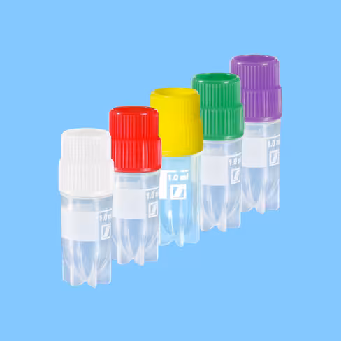 Cryotube CryoPure 1 ml cape à pas de vis externe coloris assortis x 2000