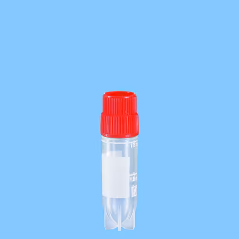 Cryotube CryoPure 1,8 ml cape à pas de vis externe rouge x 500