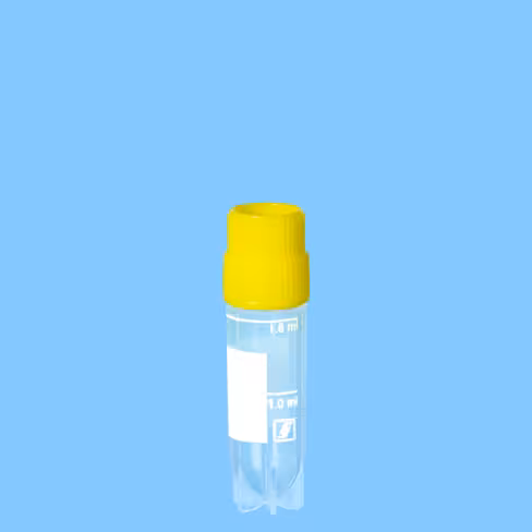 Cryotube CryoPure 1,8 ml cape à pas de vis externe jaune x 500