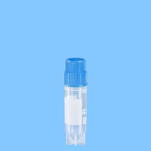 Cryotube CryoPure 1,8 ml cape à pas de vis externe bleue x 500