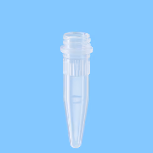 Microtube 1,5 ml PP fond conique sans bouchon stérile en double emballage x 2500