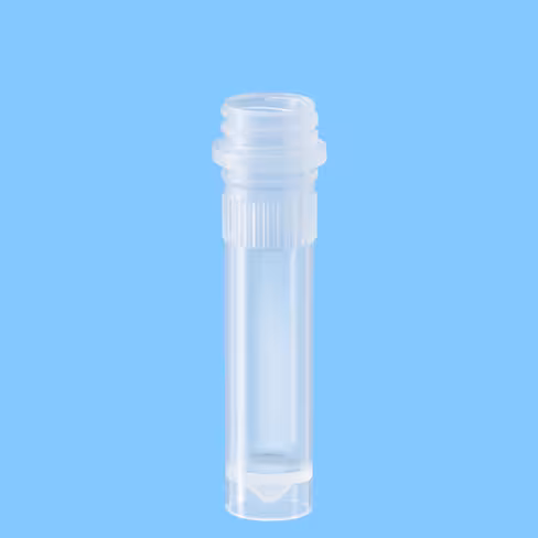 Microtube à visser 2 ml avec jupe PP stérile en double emballage x 2500