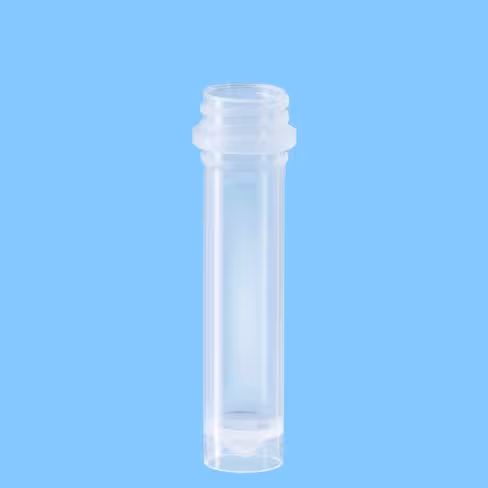 Microtube 2 ml, PP, fond conique à jupe, sans bouchon, stérile en double emballage, sans crantage x 2500
