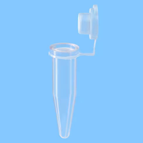 Microtube 1,5 ml PP fond conique bouchon pression PE attaché naturel x 5000