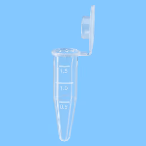 Microtube 1,5 ml PPHT gradué incolore conique SafeCap attache large x 5000