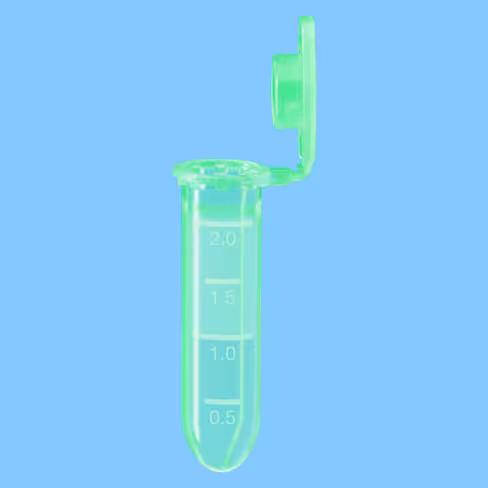 Microtube 2 ml PPHT gradué vert conique standard x 5000