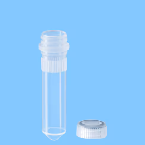 Microtube 2 ml cônique PP bouchon à visser à joint torique x 5000