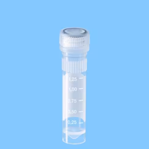 Microtube 2 ml PP fond conique à jupe bouchon vissé faible rétention en protéine PCRPT x 1000