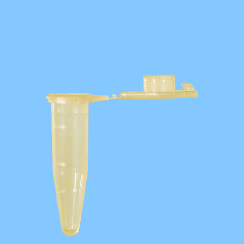 Microtube 0,5 ml PP HT fond conique gradué jaune safeseal x 2000