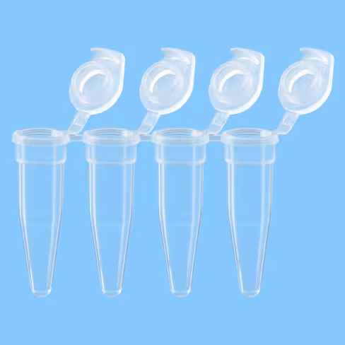 Barrette 4 tubes PCR 0,2 ml Multiply-µStrippro avec cape attaché Biosphère plus x 400