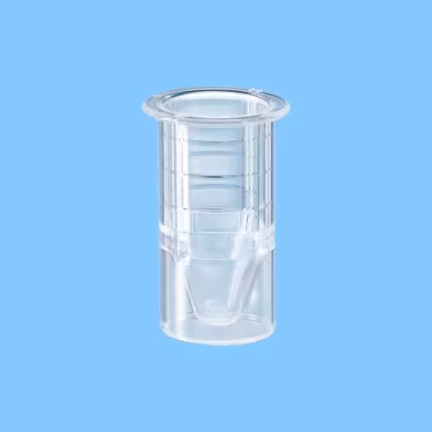 Cupule pour Monovette Ø 15 mm PS hauteur 23,5 mm x 2000
