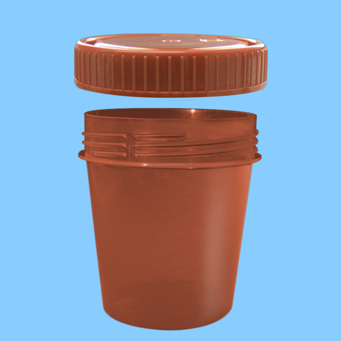 Flacon 100 ml PP brun opaque aux UV x 250