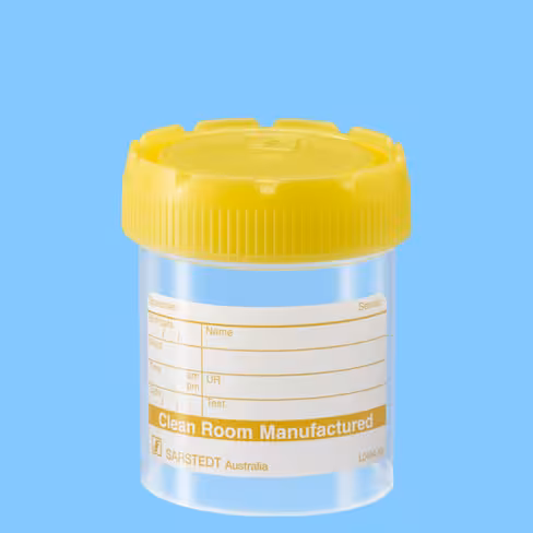 Flacon 70 ml PP stérile étiquette x 500