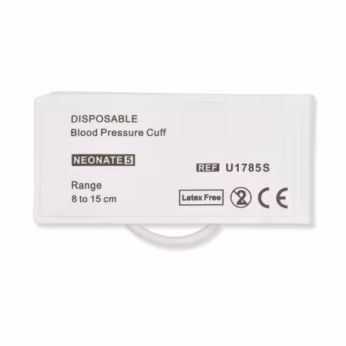 Brassard PNI néonatal - 8 à 15 cm (taille 5) - sans latex - connecteur BP12 - 1 pack de 50 brassards