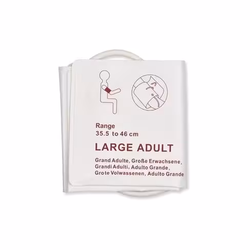 Brassard PNI adulte - Patient unique - 35 à 46 cm - monotube - connecteur BP12 - 1 pack de 50 brassards