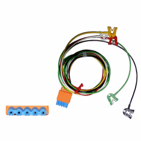 Câble IEC 5 brins à pince blindé - pour moniteur Philips Intellivue - l. 90 cm - 1 pack de 10