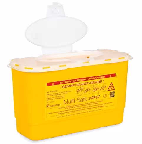 Boîte à déchets rectangulaire 2,0 l multi-Safe vario 2000, avec symbole risque biologique x 50