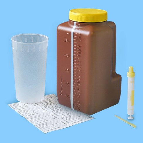 Flacon 3 L uriset 24 avec monovette urine sans stabilisateur x 30