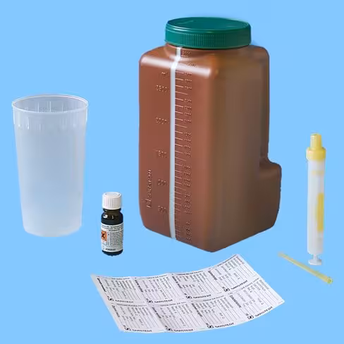 Flacon 3L uriset 24 avec monovette urine x 30