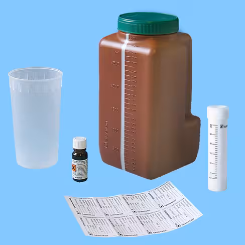 Flacon 3 L uriset 24 avec tube 30 ml x 30