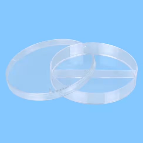 Boîte de Pétri Ø 90 mm avec ergots 2 compartiments x 480